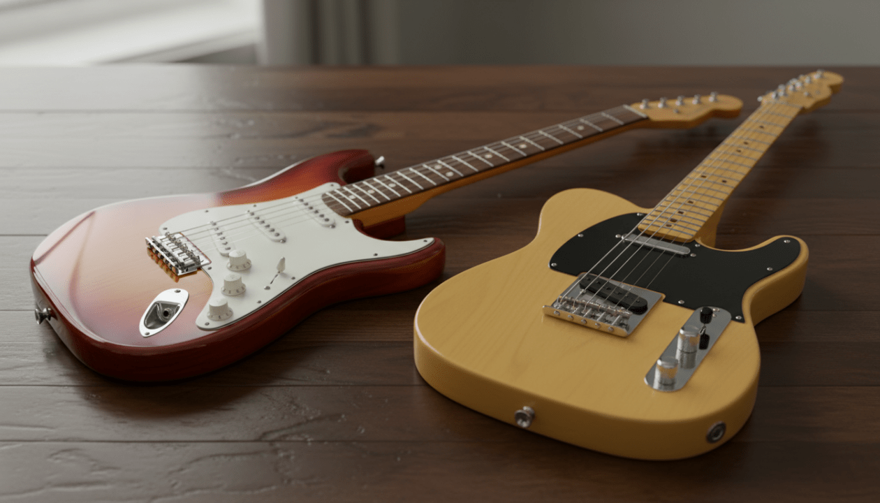 confronto dettagliato tra fender stratocaster e telecaster: scopri le caratteristiche, i suoni unici e quale chitarra elettrica è perfetta per te.