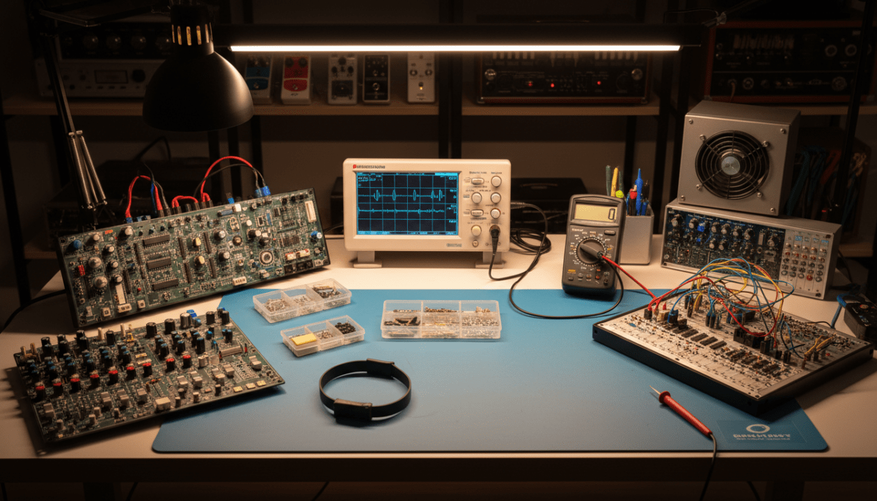 scopri i segreti della riparazione di strumenti musicali elettronici e dell'elettronica audio nel nostro laboratorio specializzato. esperti al tuo servizio per qualità e precisione.